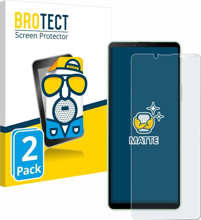 Actual product image BROTECT Anti-glare screen protector matt (2 Piece, Sony Xperia 10 V)