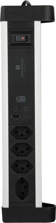 Produktbild Schönenberger Alu-Office-Line (4 x, Typ 13, USB-A, 2 m)