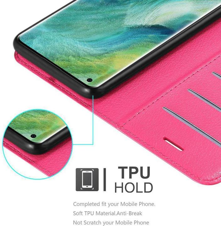 Actual product image Cadorabo Book with stand function cover (Oppo Find X2 Pro)