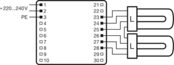 Image du produit Osram QTRONIC ECG 2X36-40/220-240