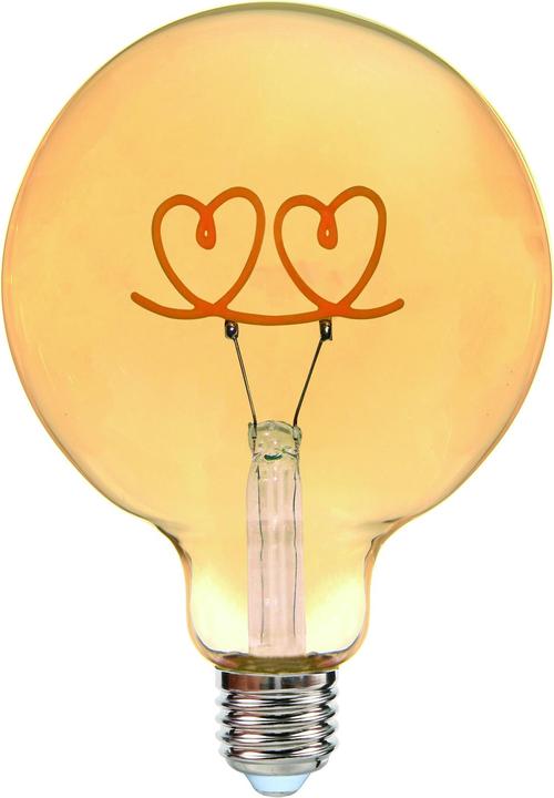 Glow Doppio Cuore in piedi (E27, 4 W, 300 lm, 1 x, G)