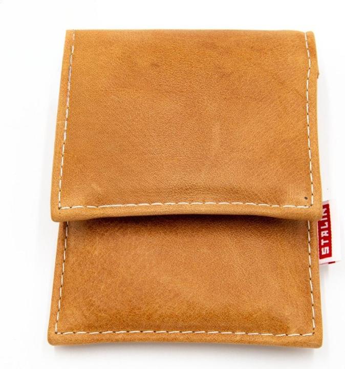 Stalin PhoneBag Echtleder Small kamelbraun mit cremefarbenen Nähten (Universal)