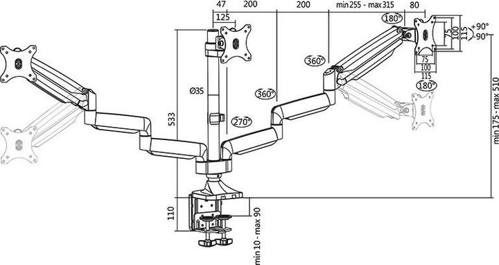 Immagine prodotto LogiLink BP0052 (Tavolo, 32")