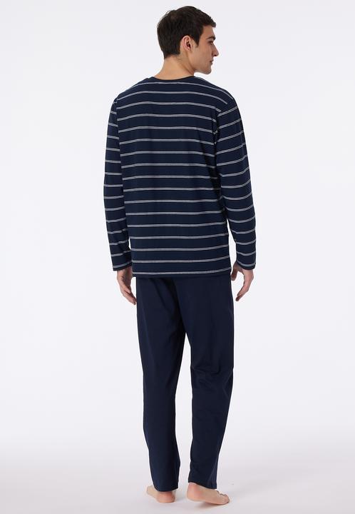 Image du produit Schiesser pyjama long naturel 100% coton | aussi grande taille (62)