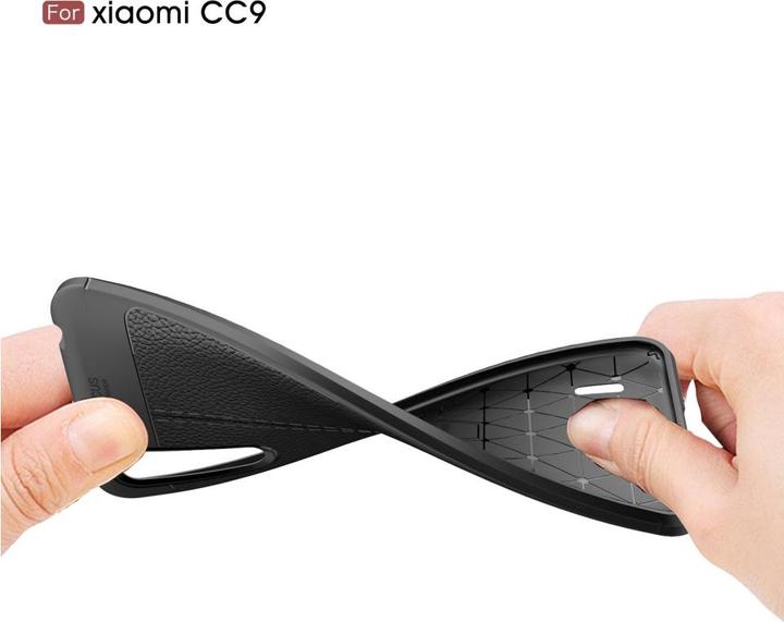 Produktbild Screenguard Xiaomi Mi 9 Lite Hülle Leather Design TPU Cover (Xiaomi Mi 9 Lite)