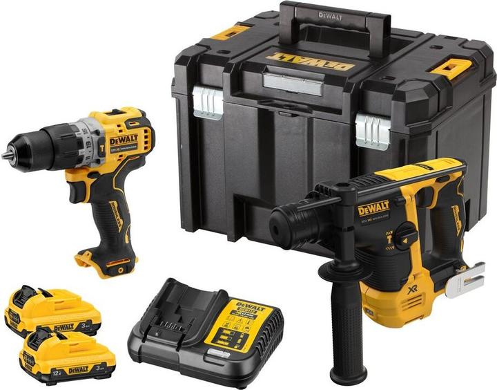 Image du produit DeWalt ZESTAW COMBO 12V DCK2102L2T (DCH072 DCD706) 2x3,0Ah TSTAK