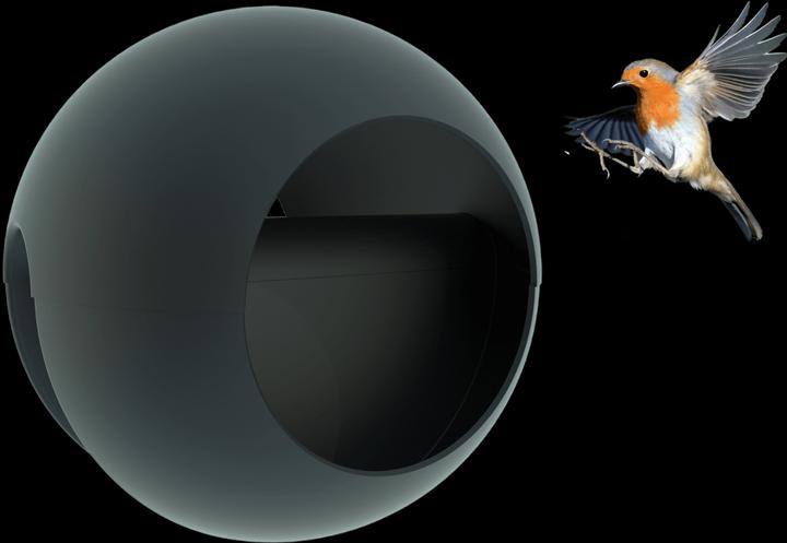 Immagine prodotto Rephorm Mangiatoia per uccelli Birdball Ø 30 cm - Grafite