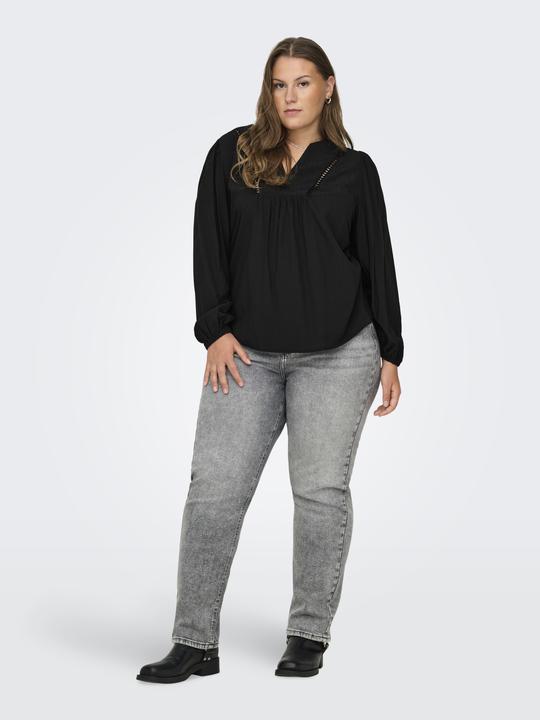 Immagine prodotto Only Vestibilità regolare Scollo a V Polsini elasticizzati Maniche a sbuffo Top Top (48)