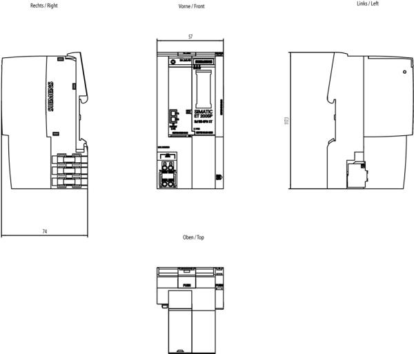Image du produit Siemens 6ES71556AA010BN0 SIMATIC ET 200SP Bundle Profinet IM