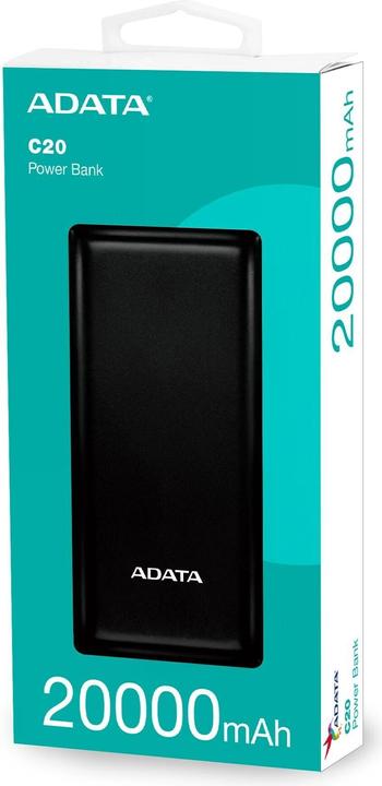 Actual product image Adata C20 (20000 mAh, 15 W, 74 Wh)