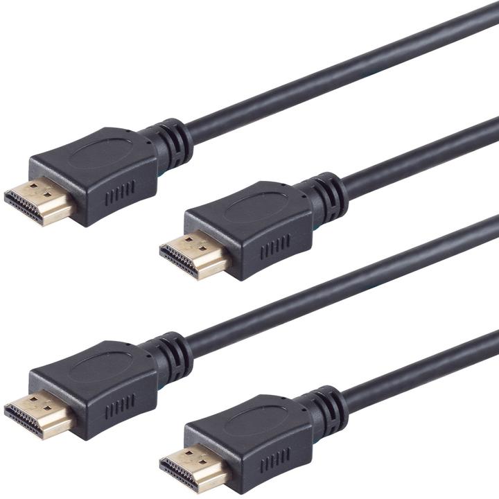 Produktbild S-Impuls High Speed HDMI Kabel, UHD,1 m, 2er-Set (1 m, HDMI)