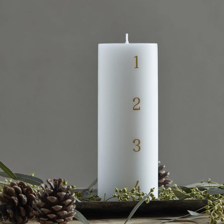 Actual product image House Doctor Advent candle, HDStart, white (1 pcs.)