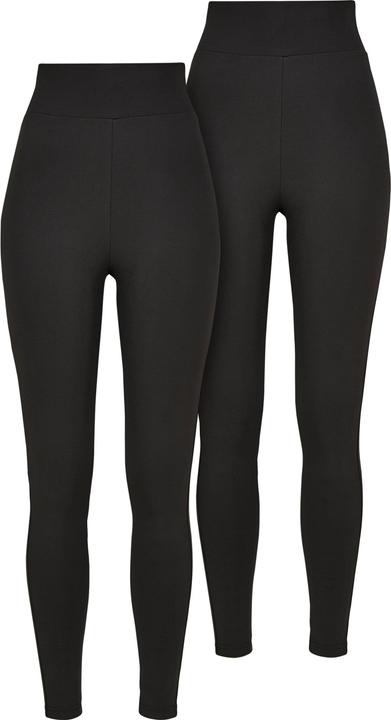 Urban Classics Ladies High Waist Leggings 2-Pack (M)