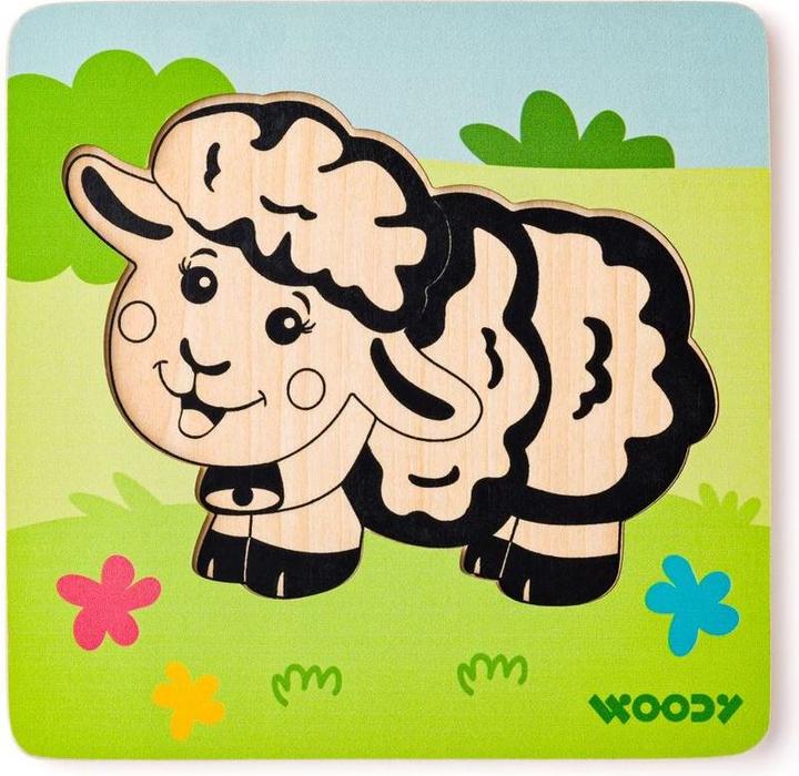 Produktbild Woody Puzzle Baby - Schaf
