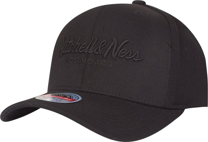 Mitchell & Ness Stretch Snapback Cap - PINSCRIPT schwarz