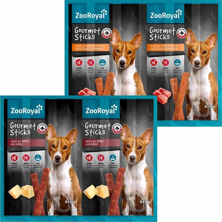 Zooroyal Gourmet Sticks Mega Mixpack 25x6x11g (50 pcs., 3300 g)
