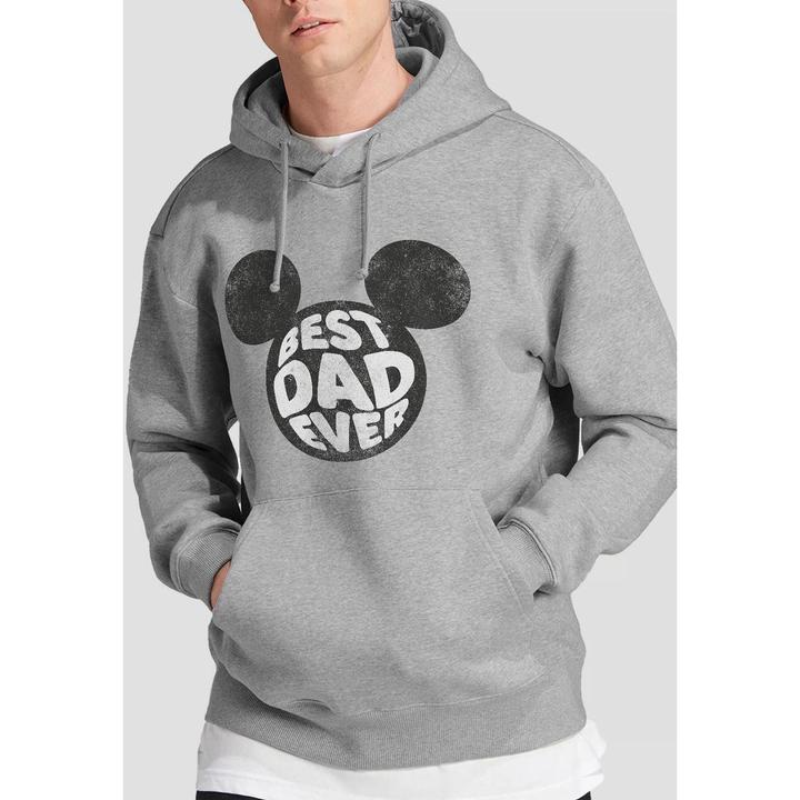 Immagine prodotto Disney Best Dad Ever Felpa con Cappuccio Topolino Uomo (XL)