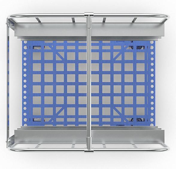 Actual product image ESB Order picking trolley, with plastic transport dolly, blue. (500 kg)