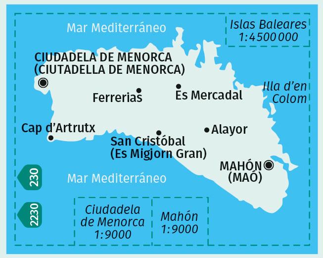 Produktbild Kompass Kte. Menorca (243)