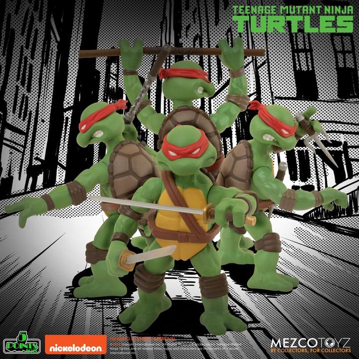 Immagine prodotto Mezco Toys Teenage Mutant Ninja Turtles Action Figures Teenage Mutant Ninja Turtles Deluxe Set 8 cm