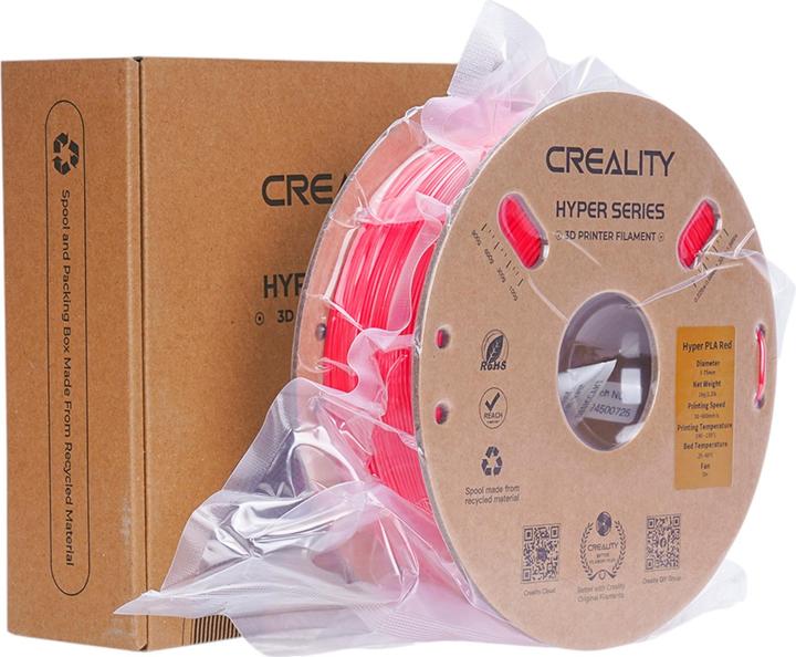 Image du produit Creality Hyper Vitesse (PLA, 1.75 mm, 1000 g, Rouge)