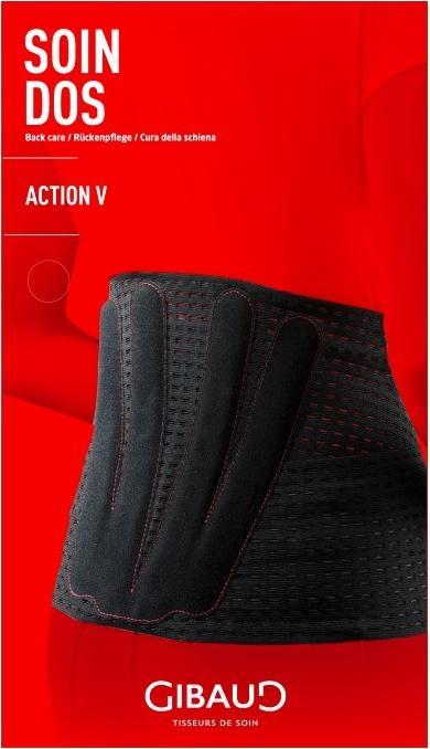 Produktbild Gibaud Action V Lendenstützgurt Gr3 100-110cm schwarz (3)