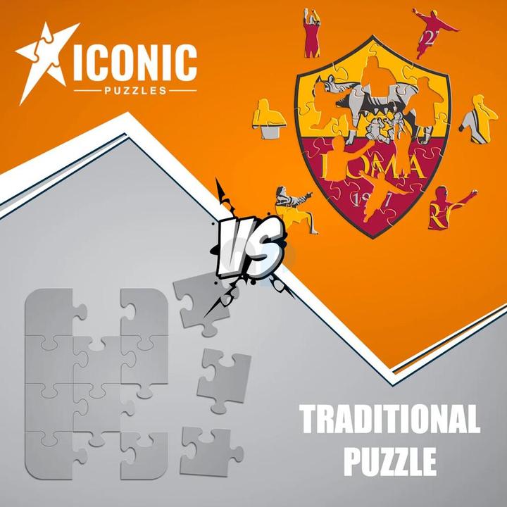 Immagine prodotto Iconic Logo AS Roma - puzzle in legno taglia S (150 pezzi) (150 pezzi)