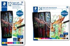 Image du produit Staedtler Stylo couleur très doux 149C, boîte métallique de 24 pièces, triée (12 couleurs, 24 x)