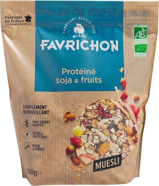 Actual product image J.Favrichon Muesli protéiné soy et fruits (450 g)