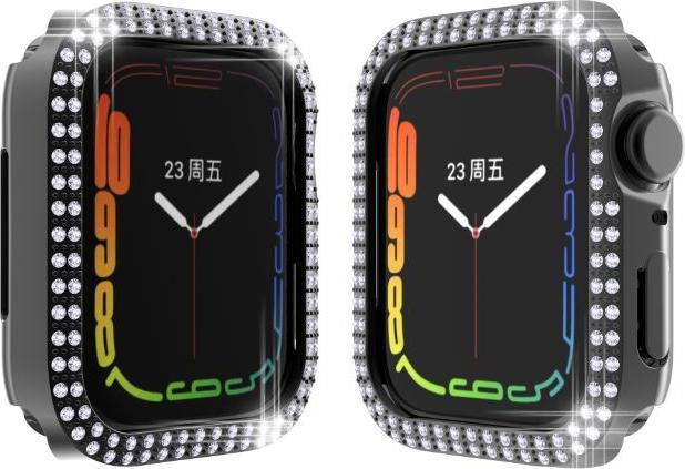 Actual product image MU Style Bling Series Bumper Hardcase with Glitter Stones