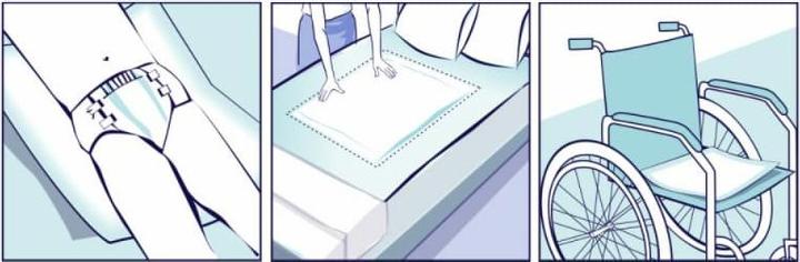 Actual product image Seni Soft Super disposable bed protector 4 drops (30 x)