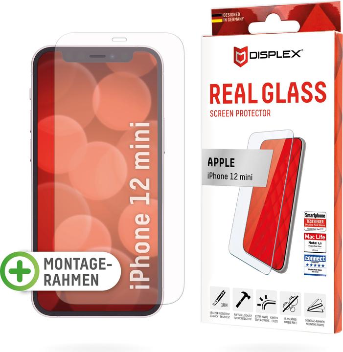 Displex Real Glass, 2D Panzerglas (1 pièce(s), Apple iPhone 12 mini)