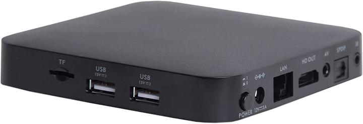 Actual product image Qviart OG2 4K LINUX UHD 2160P H.265 OTT Middleware and Media Box