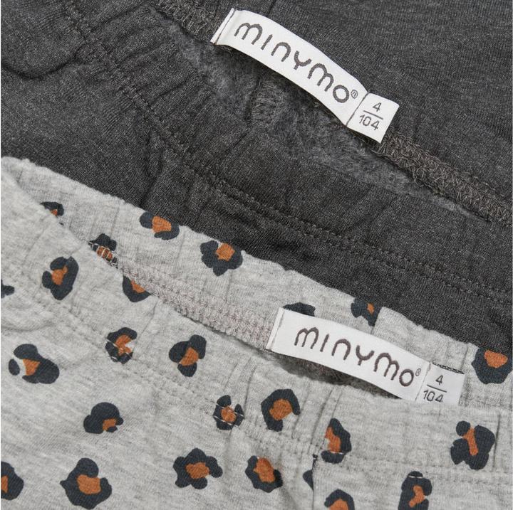 Image du produit Minymo Leggings Lot de 2 Greymelange T. 110 (110)