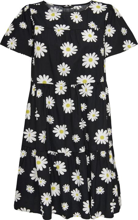 Only Print Kleid mit kurzen Ärmeln