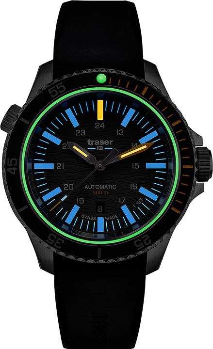 Actual product image Traser H3 110330 P67 Diver Automatic T100 Grey 46mm 50ATM (Sports watch, 46 mm)