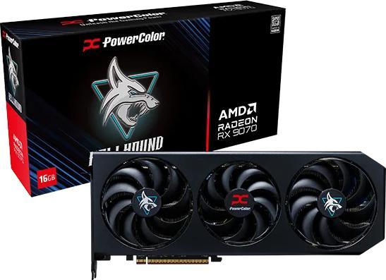 Image du produit Powercolor Radeon RX 9070 OC Hellhound (16 Go)