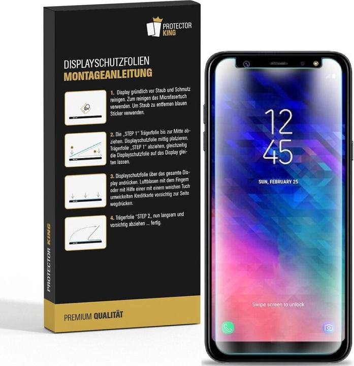 Actual product image Protectorking 4x Premium screen protector 3D CLEAR (4 Piece, Samsung Galaxy A6)