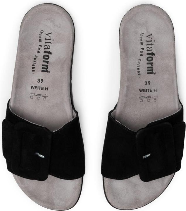 Actual product image Vitaform Pantoletten Damen Weite H Samtziegenleder (38)