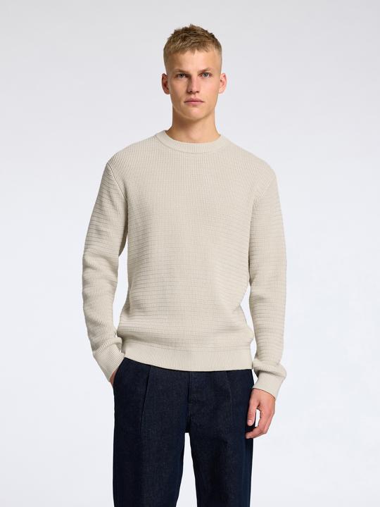 Actual product image Selected Homme Slhtheo Ls Knit Structure Crew Neck (L)