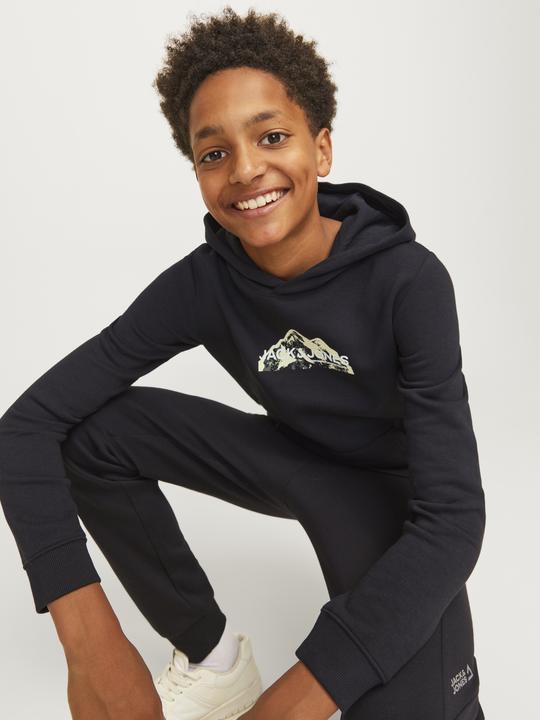 Actual product image Jack & Jones Jcomountain Logo Sweat Hood Sn Jnr (140)