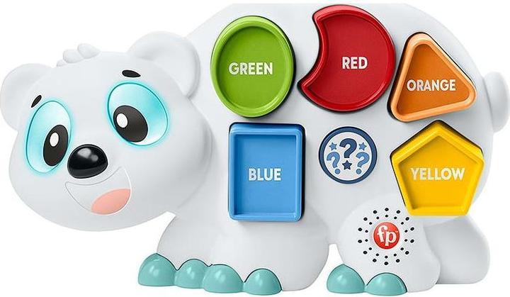 Actual product image Fisher-Price BlinkiLinkis shapes polar bear, toddler toy, german edition (German)