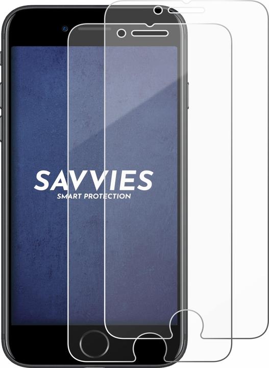 Produktbild Savvies Panzerglas Hartglas Displayschutz (2 Stück, Apple iPhone 7)