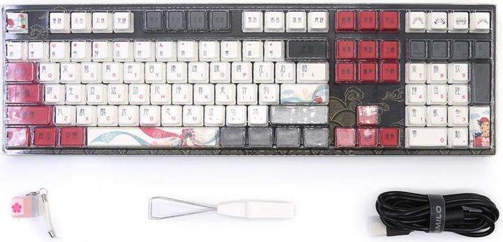 Image du produit Varmilo VEA108 Clavier de jeu Beijing Opera, MX-Brown, LED blanche - Disposition américaine (US, Filaire)
