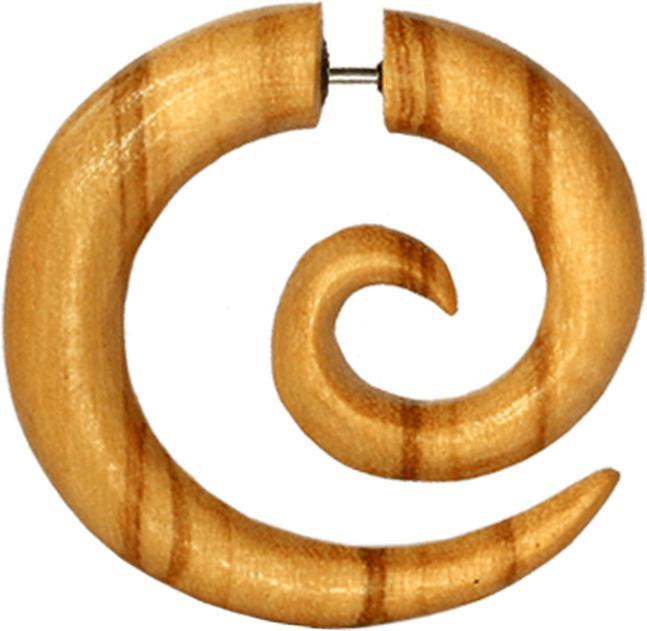 Image du produit Star Piercing Fake Spirale aus Olivenholz (sans laiton, Organique)