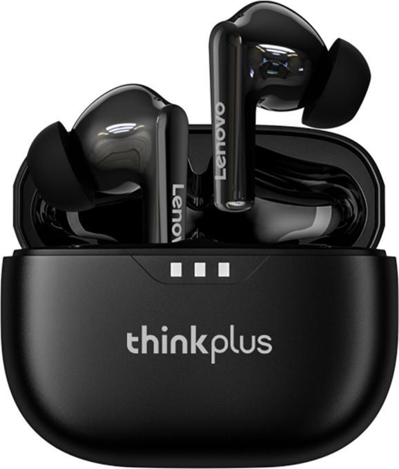 Lenovo - Wireless Earbuds (LP3 Pro) - Bluetooth 5.0, Noise Cancelling, Power Display - Black (ANC, Kabellos)