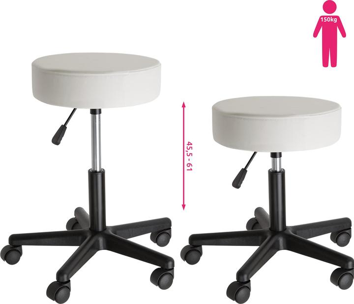 Actual product image tectake Roller stool