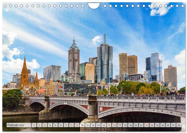 Image du produit Australien Metropolen (Wandkalender 2025 DIN A4 quer), Monatskalender (A4, Allemand)
