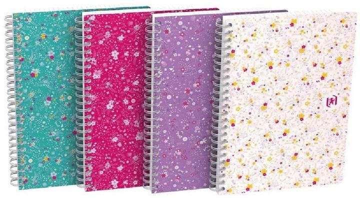 Immagine prodotto Oxford FORME FLORALE - Libro a spirale (A5, Quadretti, Copertina rigida)