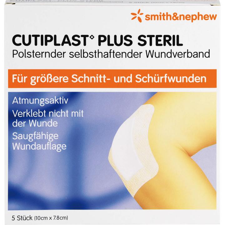 Immagine prodotto Smith & nephew Cutiplast Plus medicazione sterile per ferite 10 cm x 7,8 cm, 5 pezzi. Medicazioni per ferite (5 x)